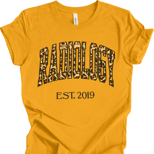 Leopard Radiology Tech T-Shirt