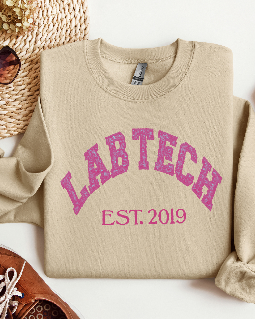 Glitter Lab Tech Crewneck
