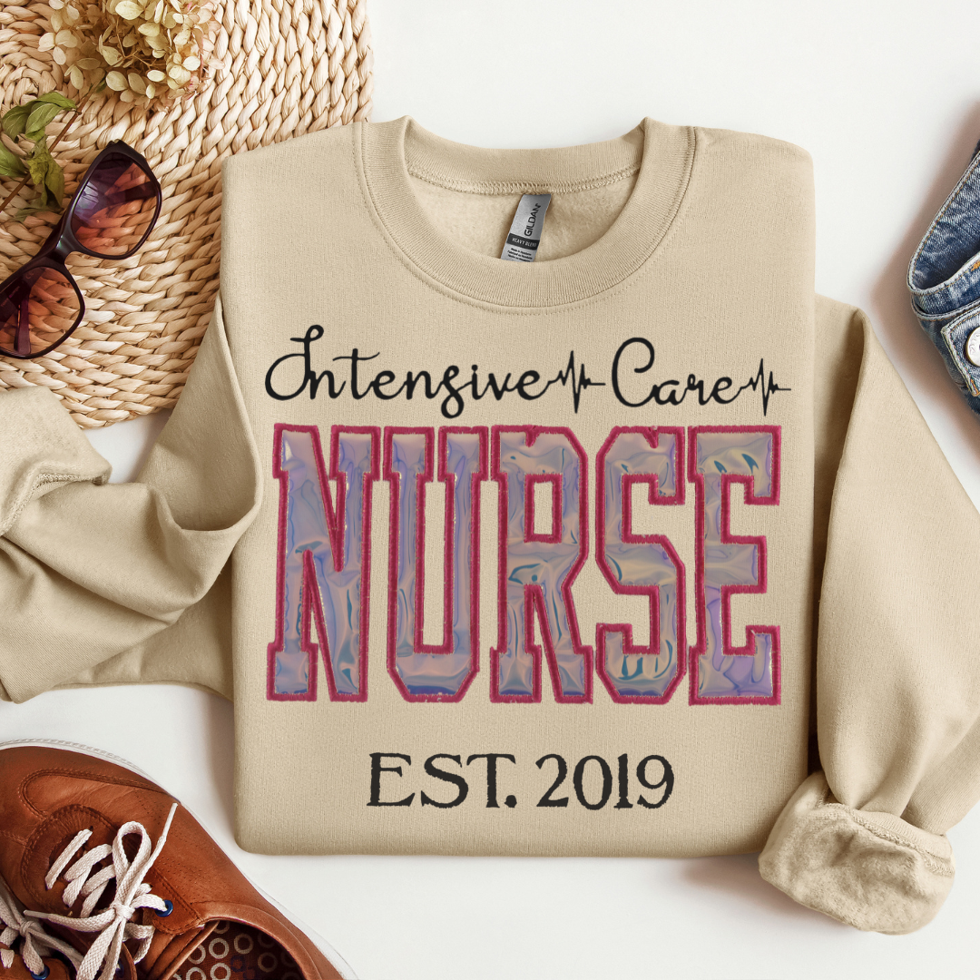 Glitter ICU Nurse Hoodie