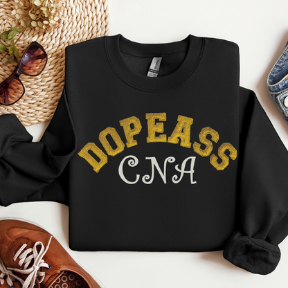 Dopeass Trendy Cute Bold Graphic CNA Embroidery Hoodie Sweatshirt