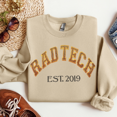 Glitter Radiology Tech Crewneck