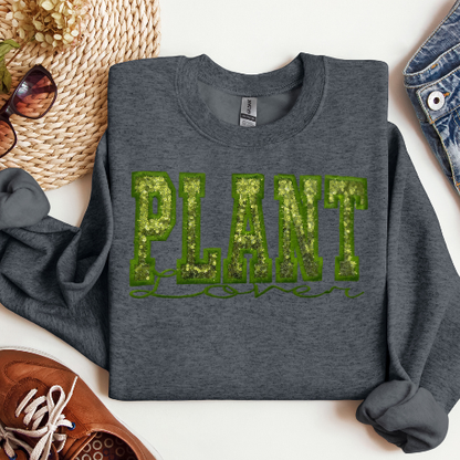 Sequin Plant Lover Crewneck