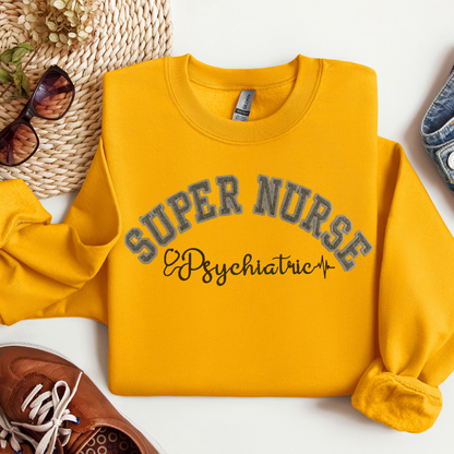 Fun Stylish Psych Nurse Trendy Hoodie Crewneck Eye-Catching Design