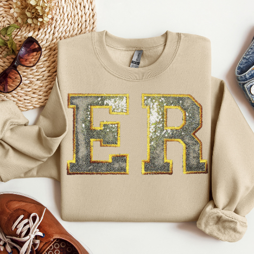 Sequin ER Nurse Crewneck