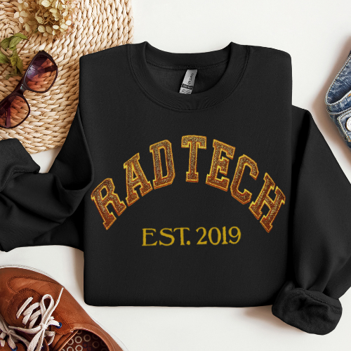 Glitter Radiology Tech Crewneck