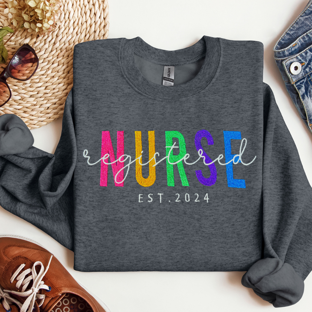 Criss-Cross Registered Nurse Pullover
