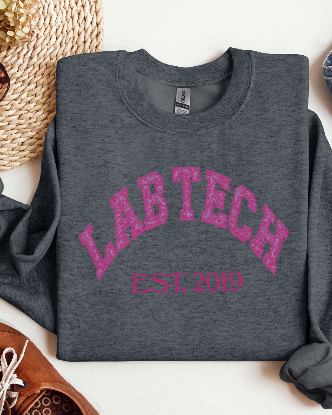 Glitter Lab Tech Crewneck