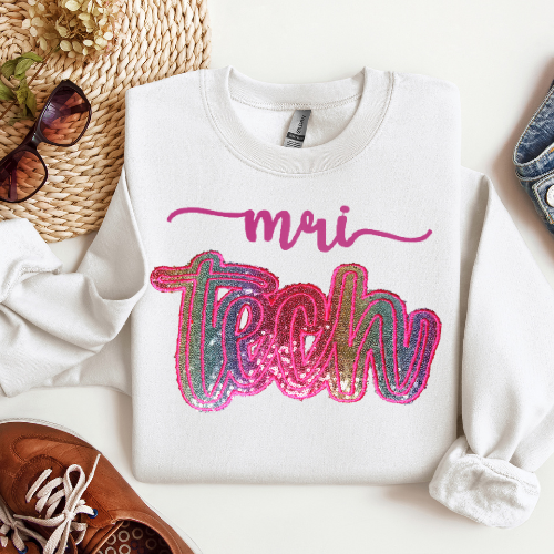 Sequin MRI TECH Embroidery Crewneck