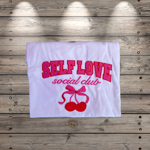 Self Love Club Embroidered Tee