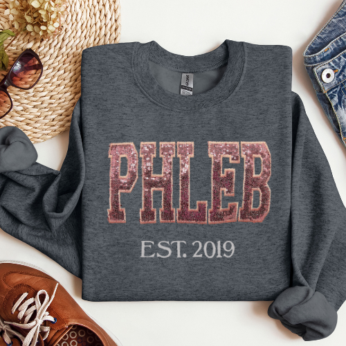 Sequin Phlebotomy Crewneck