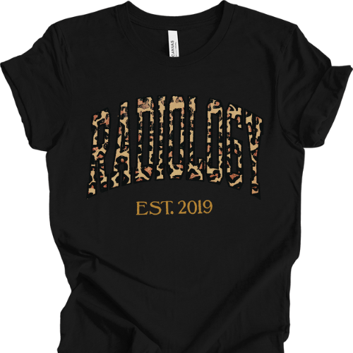 Leopard Radiology Tech T-Shirt