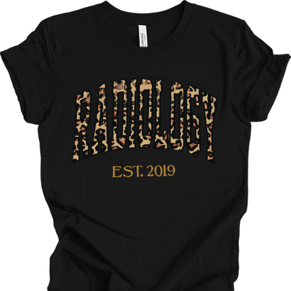 Leopard Radiology Tech T-Shirt