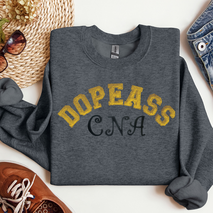 Dopeass Trendy Cute Bold Graphic CNA Embroidery Hoodie Sweatshirt