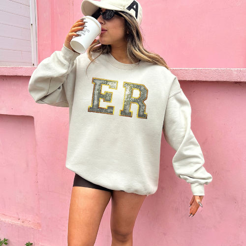 Sequin ER Nurse Crewneck