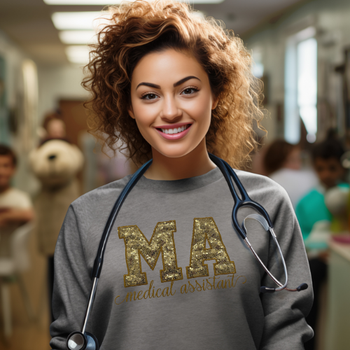 Sequin CMA Embroidery Crewneck