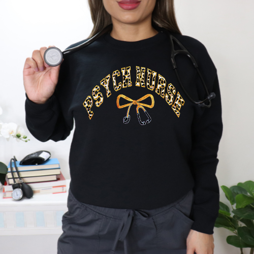 Leopard Print Psych Sweatshirt