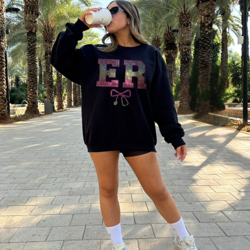 Sequin ER Nurse Crewneck