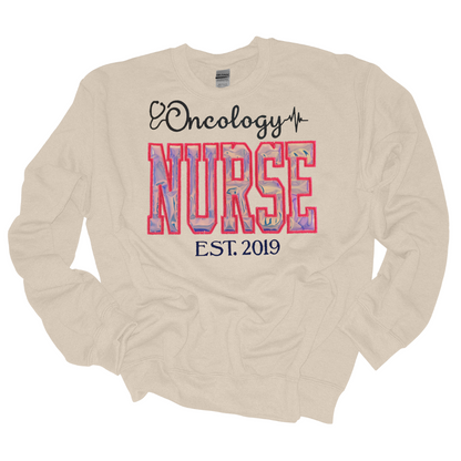 Cute Stylish Holograghic Oncology Hoodie Crewneck-Trendy Embroidery