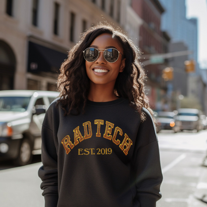 Glitter Radiology Tech Crewneck