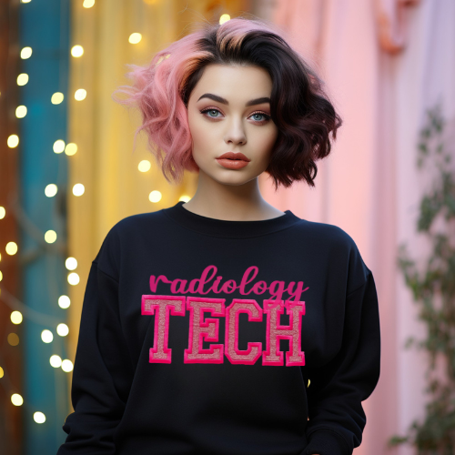 Glitter Radiology Tech Crewneck