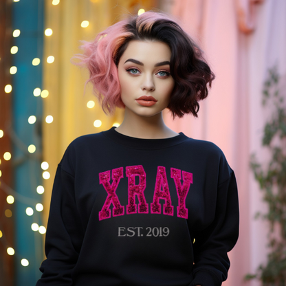 Sequin X-Ray TECH Embroidery Crewneck
