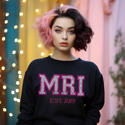 Sequin MRI Embroidery Crewneck