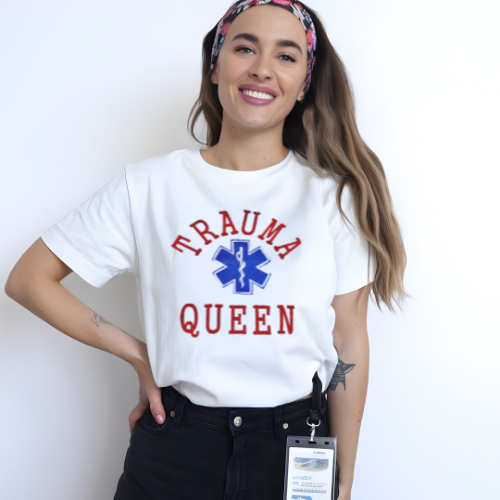 Trauma Queen EMT Paramedic T-shirt