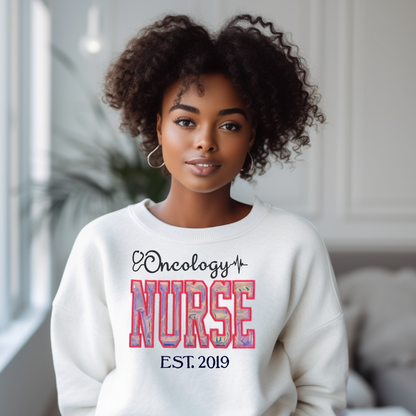 Cute Stylish Holograghic Oncology Hoodie Crewneck-Trendy Embroidery