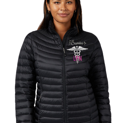 ULTRA Lightweight  LPN Nurse Puffer Jacket