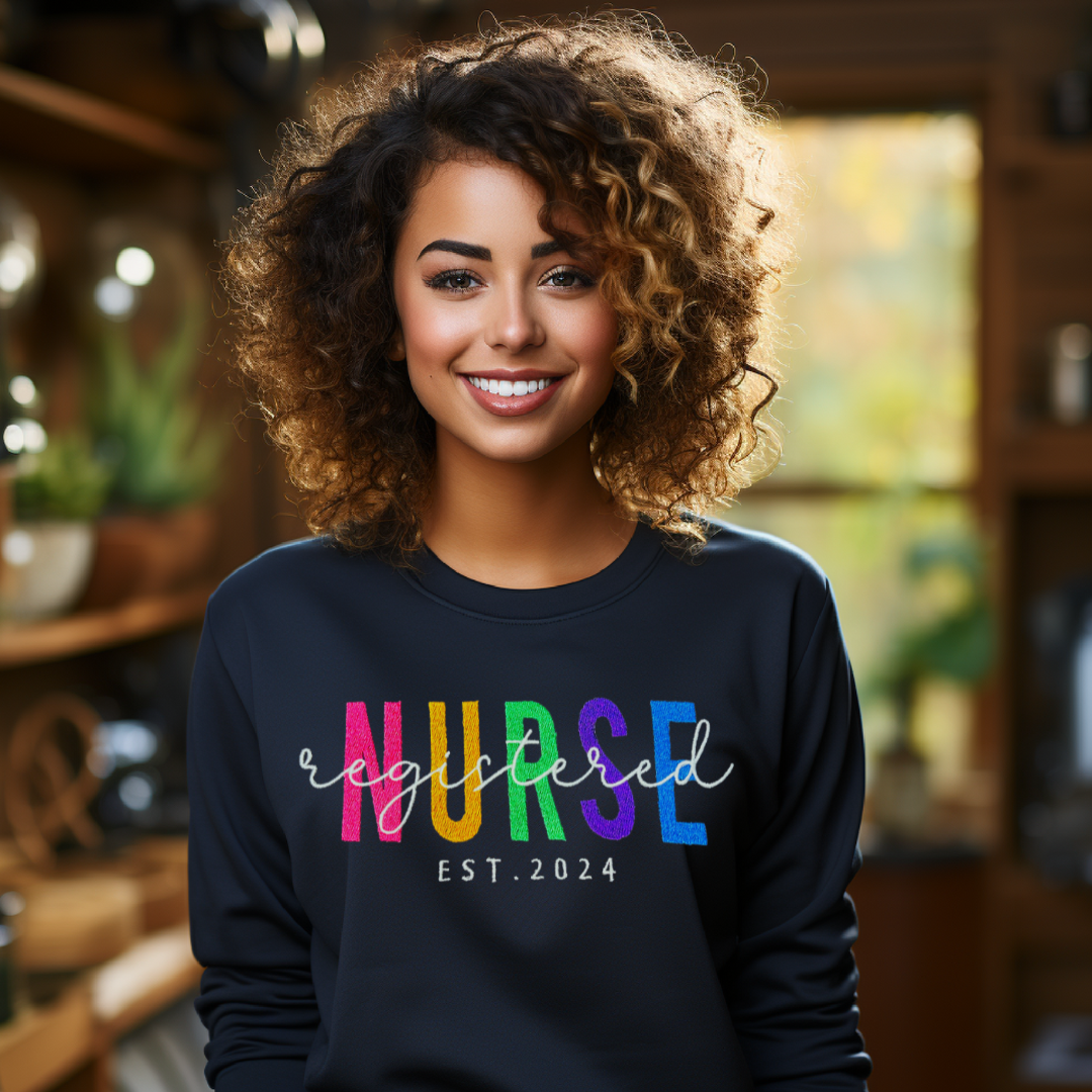 Criss-Cross Registered Nurse Pullover