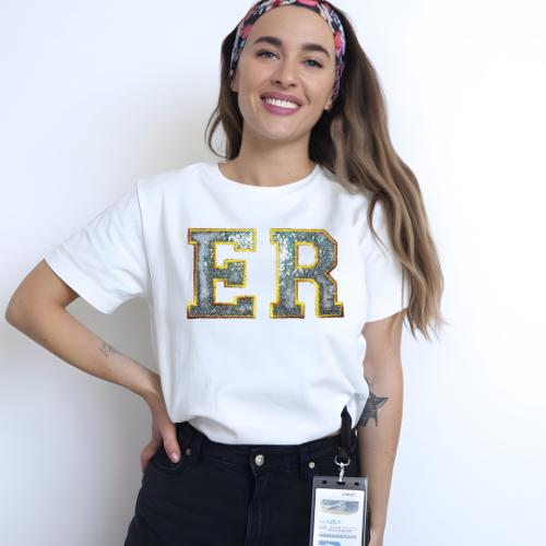 Sequin ER NURSE T-Shirt