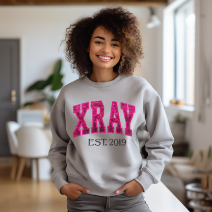 Sequin X-Ray TECH Embroidery Crewneck