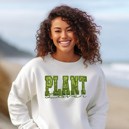 Sequin Plant Lover Crewneck