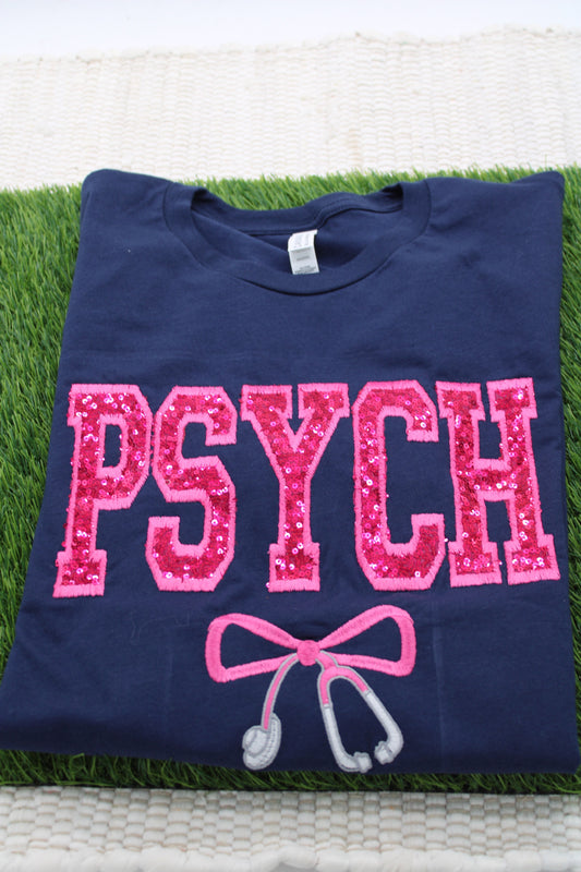 Sequin Psych NURSE T-Shirt