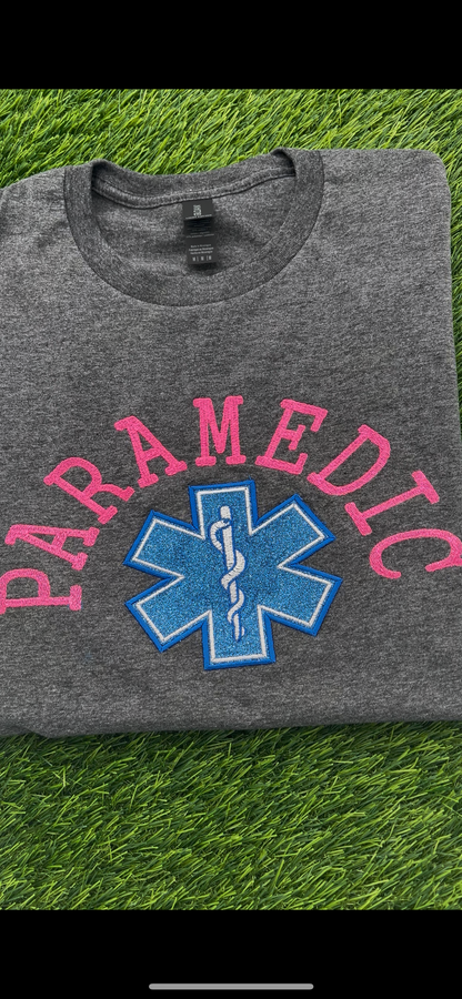 Glitter EMT Paramedic T-shirt