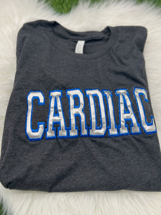 Silver Metallic Cardiac NURSE T-Shirt