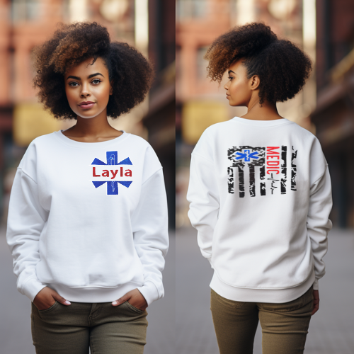 Paramedic Flag Sweatshirt