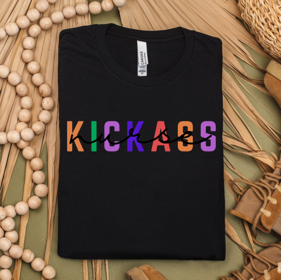 Kickass Nurse Cool Cute Custom Trendy Personalized T-Shirt Top