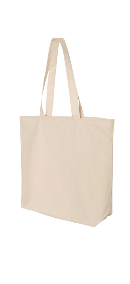 Canvas Glitter CMA Zip Tote Bag
