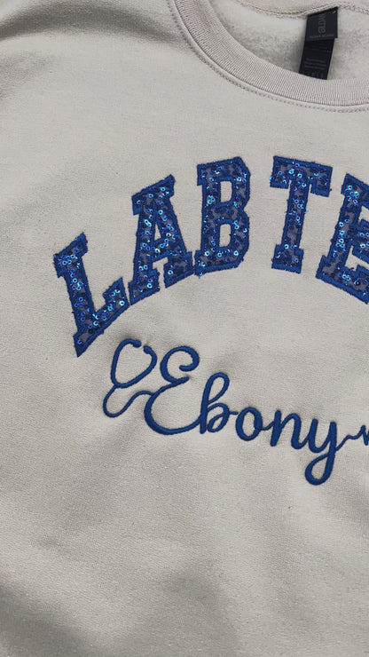 Sequin Lab Tech Crewneck