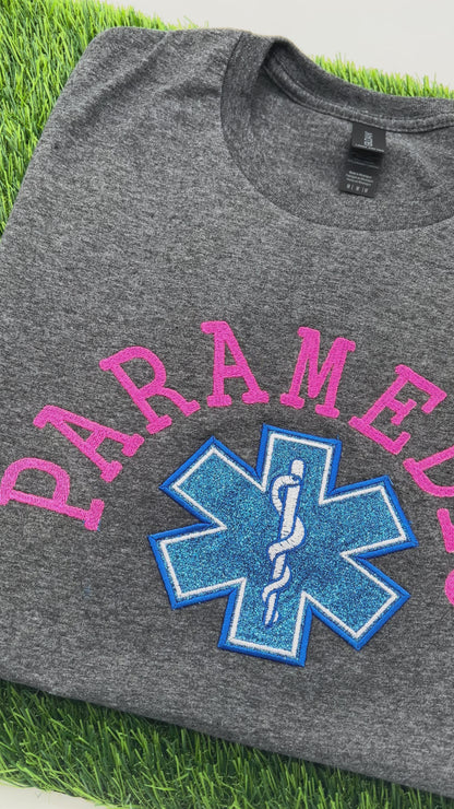 Glitter EMT Paramedic T-shirt