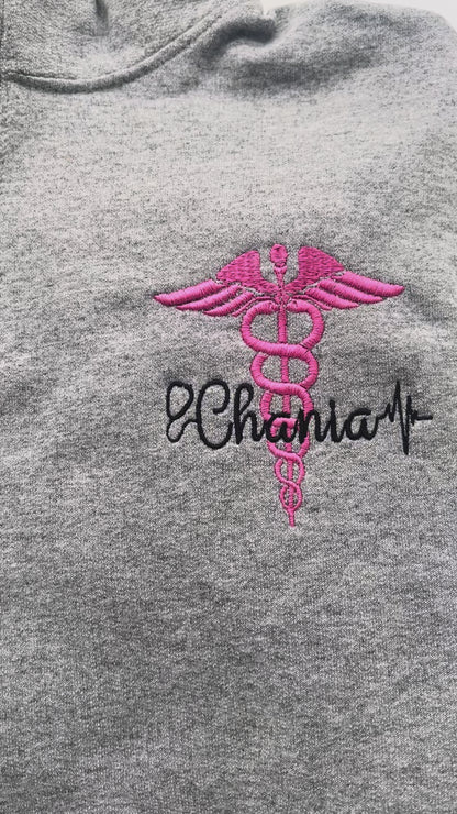 Embroidered 1/4 Zip Pullover