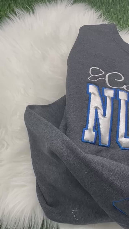 Metallic Cardiac Nurse Sweatshirt