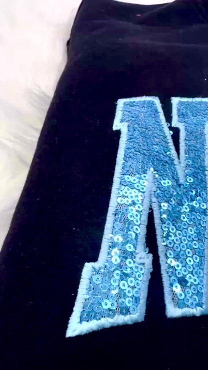 Sequin Glitter Nurse Embroidery Sweatshirt