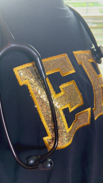 Sequin ER NURSE T-Shirt