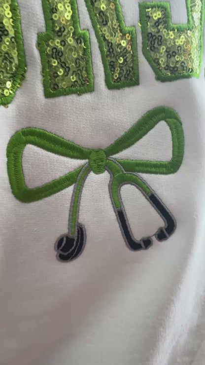 Sequin Nurse Sweatshirt