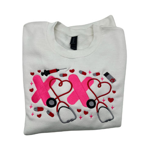 XOXO Valentine Embroidered Crewneck